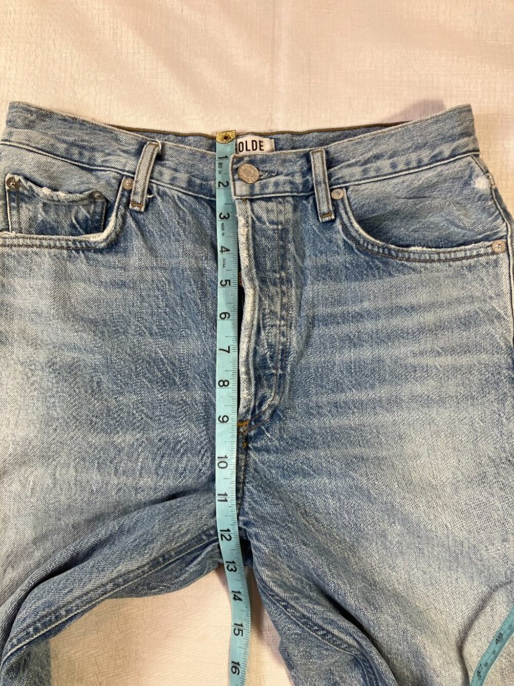 EUC Agolde Los Angeles Premium Denim Jeans, Button Fly, Size 27 - Picture 4 of 10
